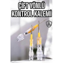 Belle Fusion Mey Ithalat® Çift Taraflı Elektrik Kontrol Kalemi Şeffaf Tornavida