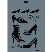 Belle Fusion Mey Ithalat® Rich New Seri N-258 Stencil 35X25 cm