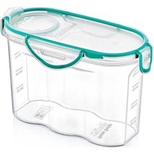 Belle Fusion Mey Ithalat® Kilitli Kapaklı Contalı Hava,su Sıvı Geçirmez 1,2 Litre Erzak Saklama KABI-SA580