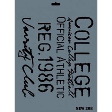 Belle Fusion Mey Ithalat® Rich New Seri N-208 Stencil 35X25 cm