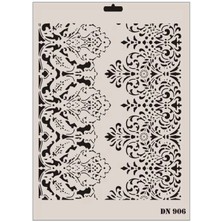 Belle Fusion Mey Ithalat® Rich Dantel Seri DN-906 Stencil 35X25 cm