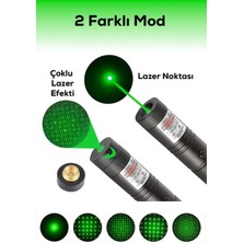 Belle Fusion Ultra Güçlü Yeşil Şarjlı Lazer Pil Anahtar - Uzun Menzilli, Güçlü ve Çoklu Işık Efektli Er