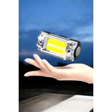 Belle Fusion Mey Ithalat® Beyaz LED Işık Sensörlü Kafa Lambası Lityum Batarya LED El Fenerli Şarjlı