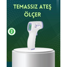 Belle Fusion Mey Ithalat® Kızılötesi Temassız Ateş Ölçer LCD Ekranlı Hassas Termometre