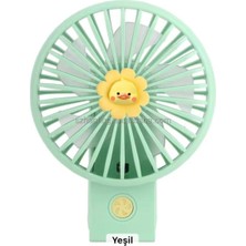 Belle Fusion Şarjlı Katlanabilir El Fanı 3 Kademe Güçlü Pervane Fan Renkli