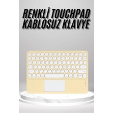 Belle Fusion Mey Ithalat® Touchpad Uyumlu Bluetooth Klavye Slim Kablosuz Wifi Q Klavye