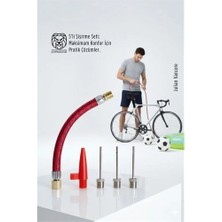 Belle Fusion Mey Ithalat® 5’li Şişirme Seti: Futbol, Bisiklet ve Deniz Ekipmanları Için Master Adaptör Kiti