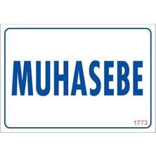 Belle Fusion Mey Ithalat® Muhasebe Uyarı Levhası 17,5X25 KOD:1773