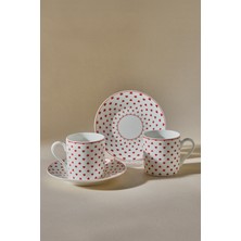 Iki Kişilik 90 ml Kahve Fincanı Seti, Zarif ve Şık Tasarım