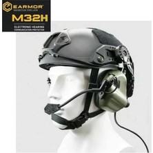 Howard Opsmen Earmor ''M32H Mod3'' Tactıcal Kask Tıpı Mıkrofonlu Aktif Koruma Atış Kulaklığı