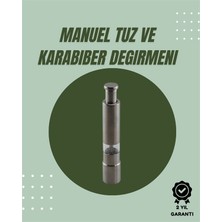 Belle Fusion Mey Ithalat® Orta Boy Kararbiber ve Tuz Öğütücü – Kolay Kullanım, Şık Tasarım