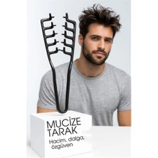 Belle Fusion Mey Ithalat® Mucizevi Tarak - Hacim, Dalga Tarağı Dağının Saç Uygulama Tarağı