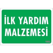 Belle Fusion Mey Ithalat® Ilk Yardım Malzemesi Uyarı Levhası 17,5X25 KOD:1002