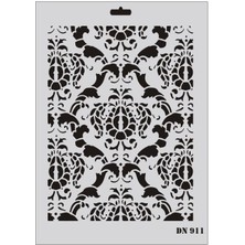 Belle Fusion Mey Ithalat® Rich Dantel Seri DN-911 Stencil 35X25 cm