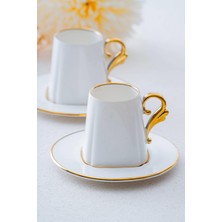 Şık 2 Kişilik Kahve Fincanı Takımı, 90 Ml, Zarif ve Kullanışlı Tasarım