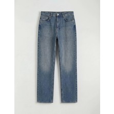 LC Waikiki Lcw Jeans Indigo Straight Fit Kadın Jean Pantolon