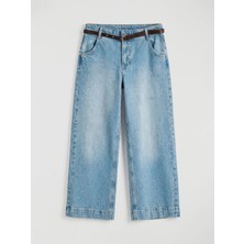 LC Waikiki Lcw Jeans Indigo Yüksek Bel Wideleg Kadın Jean Pantolon