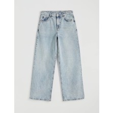 LC Waikiki Xsıde Mavi Wideleg Kadın Jean Pantolon