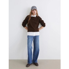 LC Waikiki Xsıde Mavi Wideleg Kadın Jean Pantolon