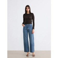 LC Waikiki Lcw Jeans Indigo Baggy Fit Kadın Jean Pantolon