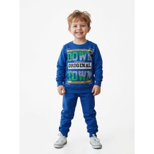 Mavi Boncukk Erkek Çocuk Eşofman Takımı  Alt Üst 2’li