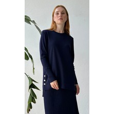 Missa Rayon Asmin Tunik Lacivert