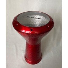 Masterwork Darbuka Çekiç Dövme Desenli, Alüminyum (Kırmızı)