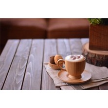 Bambu Fincan Seti, Şık ve Dayanıklı, Doğal Tasarım, Kahve ve Çay Keyfi Için Ideal