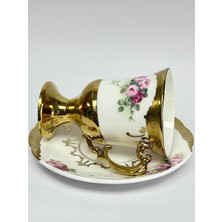 Beyaz 90CC Tek Kişilik Ayaklı Fincan Takımı, Şık ve Kullanışlı Tasarım