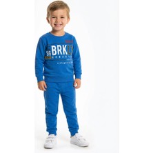 Mavi Boncukk Erkek Çocuk Eşofman Takımı  Alt Üst 2’li