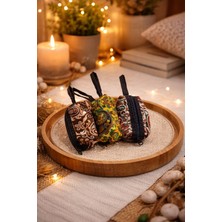 Seymen Bıçakçılık El Yapımı Desenli Mini Fermuarlı Kumaş Cüzdan (3 adet ) – Bozuk Para, Anahtarlık ve Mini Makyaj Çantası