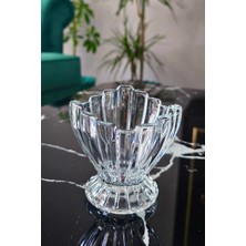 Gülümseten Avm 6 Lı Cam Magnolia Tatlı Kasesi | Cam Dondurma Çerez Kasesi | Kahvaltılık Sunum Kasesi - Beyaz