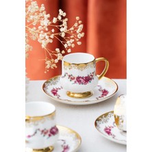 6 Kişilik Porselen Kahve Fincanı Takımı Desen2 6806