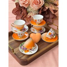 6 Kişilik Türk Kahve Fincanı Takımı, Şık ve Zarif Tasarım