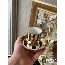 Şık Porselen Kahve Fincanı Takımı 2'li, Zarif ve Dayanıklı Tasarım