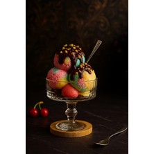 Gülümseten Avm 6’lı Ayaklı Cam Tatlı Dondurma Kasesi | Şık Sunumluk | Magnolia Tatlı ve Dondurma Servis Kasesi - Beyaz