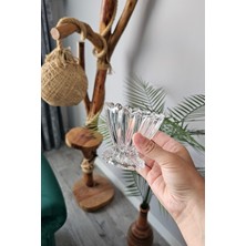 Gülümseten Avm 6 Lı Cam Kristal Dondurmalık | Kahvaltılık Sunumluk Kase | Çerezlik Reçellik Sunum | Kase Seti - Beyaz