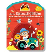 İndigo Kitap Benim Eğlenceli Çiftliğim: Boyama,çıkartma ve Kelimeler... +3 Çocuk Kitabı