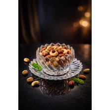 Gülümseten Avm 6 Lı Cam Çerezlik Seti 12 Parça | Şık Sunumluk & Ikramlık Kase Takımı - Beyaz- Tek Ebat