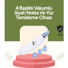 Nexgen USB Destekli 4 Başlıklı Siyah Nokta Vakum Cihazı – Gözenek Temizleyici ve Cil - OZ002O-72Y7T