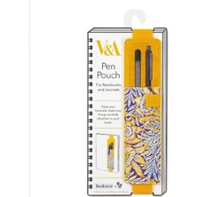 If Bookaroo Pen Pouch Sarı Çiçekli Lastikli Kalemlik