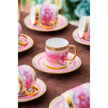 Şık 6 Kişilik Kahve Fincanı Takımı, 90 Ml, Zarif ve Dayanıklı