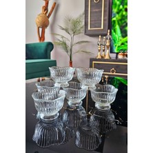 Gülümseten Avm 6 Lı Cam Reçellik Kase | Cam Sosluk Drajelik Sunum Kase| Şekerlik Çerez Kasesi - Beyaz