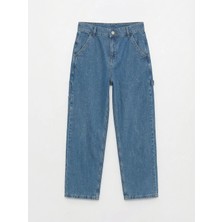 LC Waikiki Lcw Kids Indigo Loose Fit Erkek Çocuk Jean Pantolon