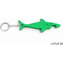 Lotus 3D Köpekbalığı Anahtarlık Açacak Yeşil