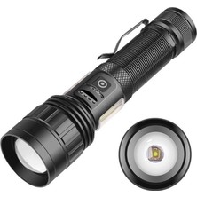 Calperia 10000 Lümen Zoomlu Mıknatıslı Cob LED Powerbank Özellikli El Feneri