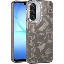 Nova Global Galaxy A17 Kılıf Airbagli Parlak Taş Detay Tasarımlı Zore Esila Kapak - Siyah