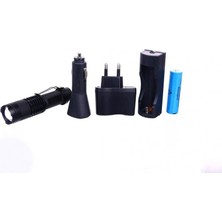 Calperia Orjinal 800 Lümen T6 Şarjlı El Feneri Cree T6 LED El Feneri