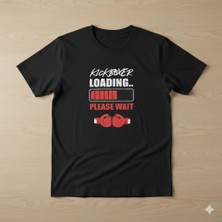Texrium Boks Tasarımlı " Boxing Is My Theraphy " Baskılı Unisex Pamuklu T-Shirt