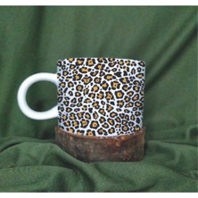 Leopar Desenli Espresso ve Türk Kahvesi Fincanı Seti